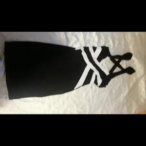 Black and white dress